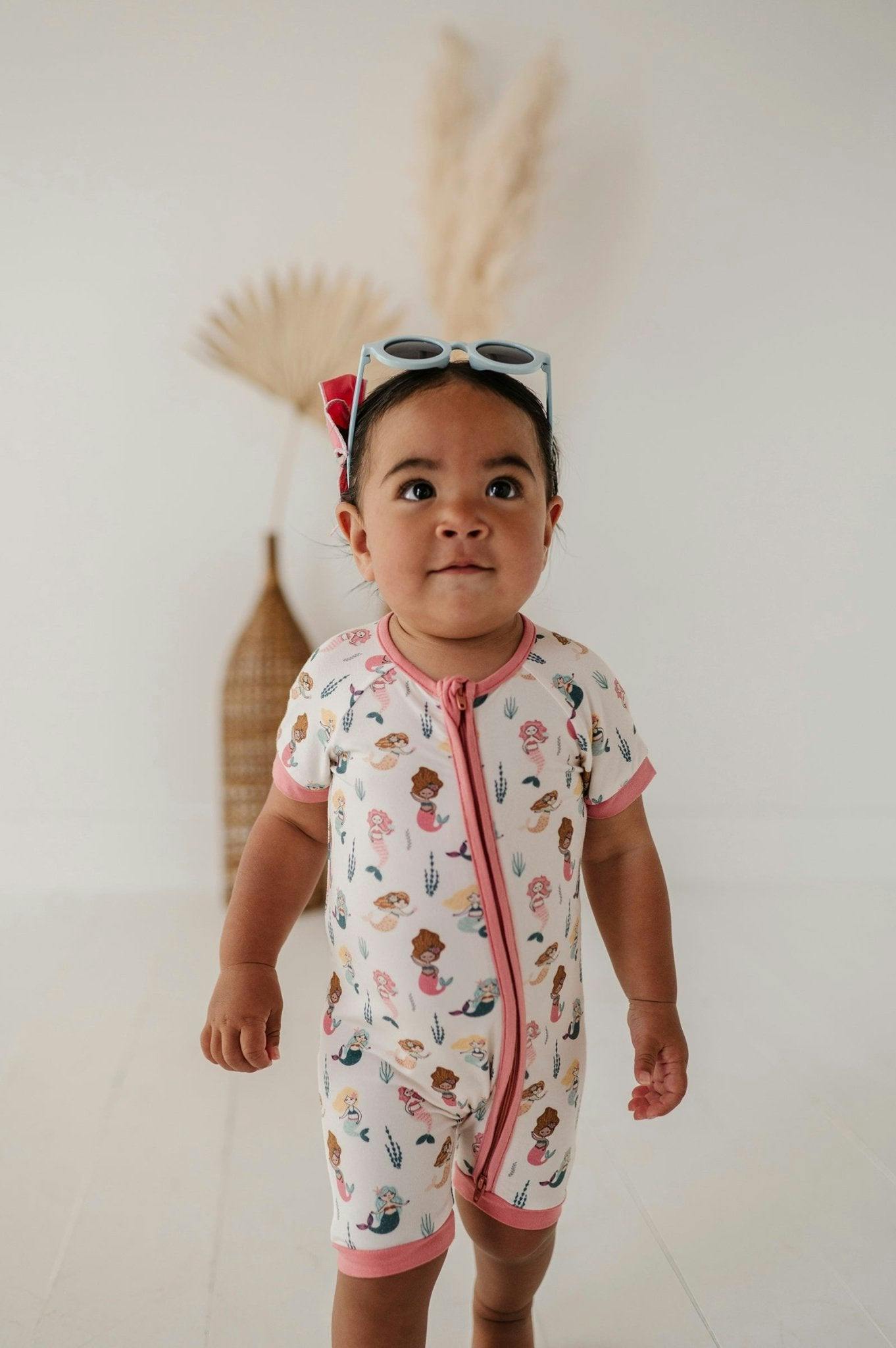 Summer Zip Romper Mermaid