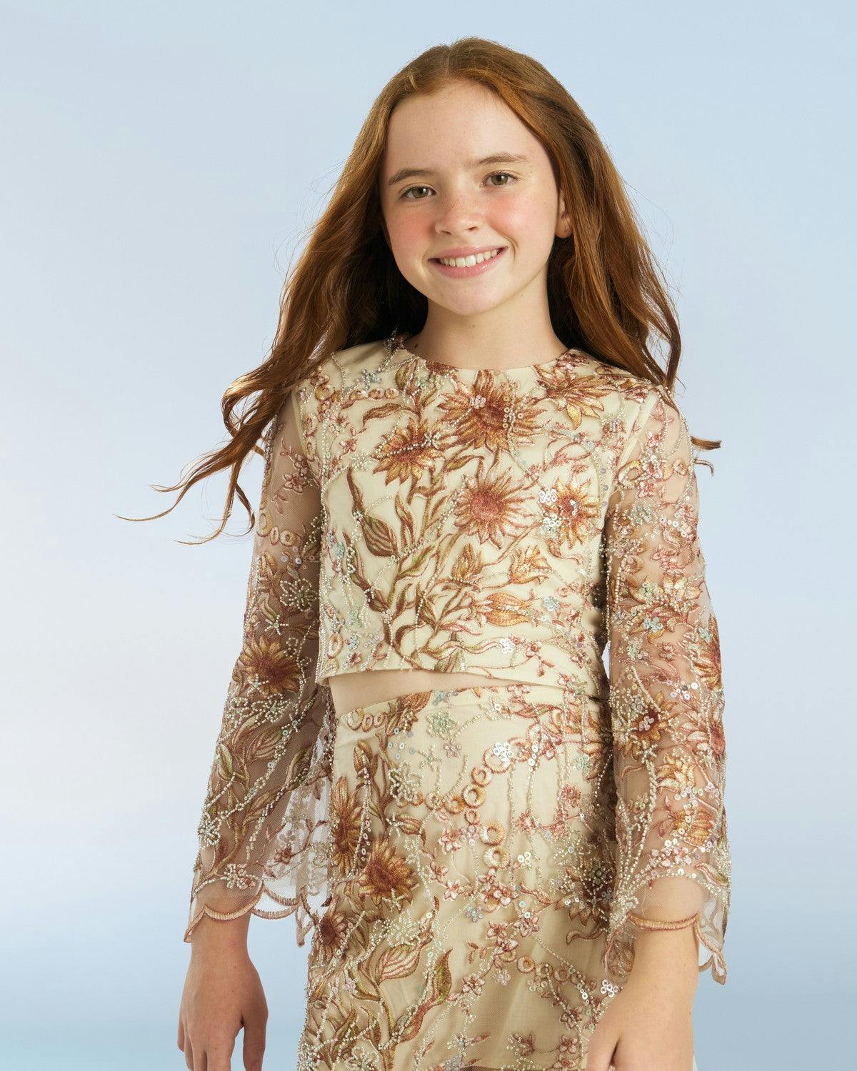 Starla Sequin Embroidered Top