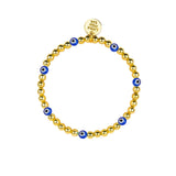 Dainty Bracelet With Evil Eye Accent Charm