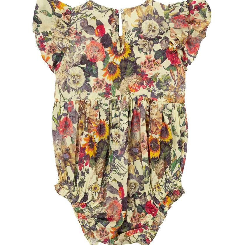 Baby Hattie Romper in Rose Vine