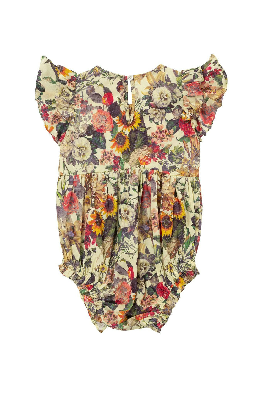 Baby Hattie Romper in Rose Vine