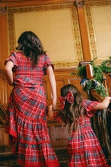 Rosario Dress in Christmas Cheer Plaid