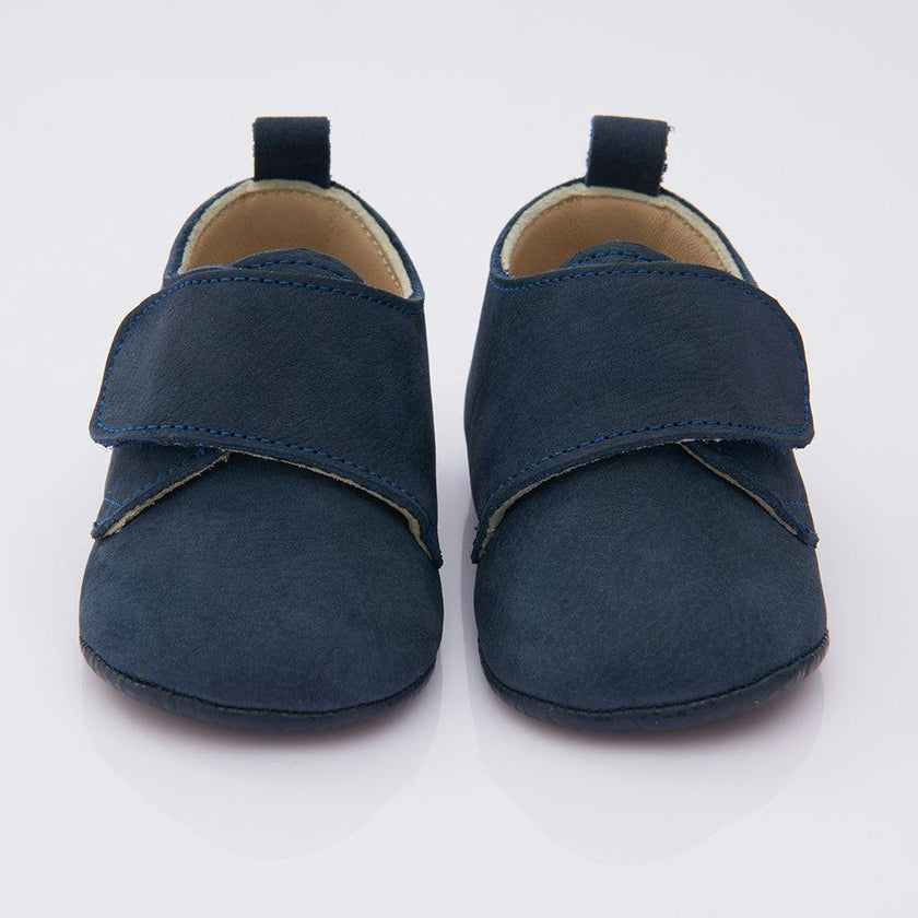 Navy Blue Strap Booties