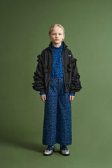 RUFFLES NYLON JACKET BLACK