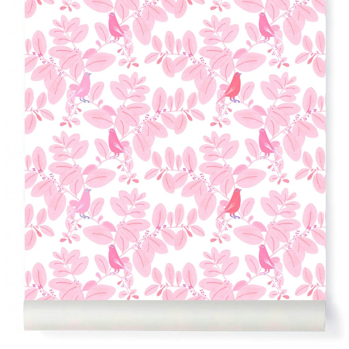 Papier peint SONGE coloris Rose