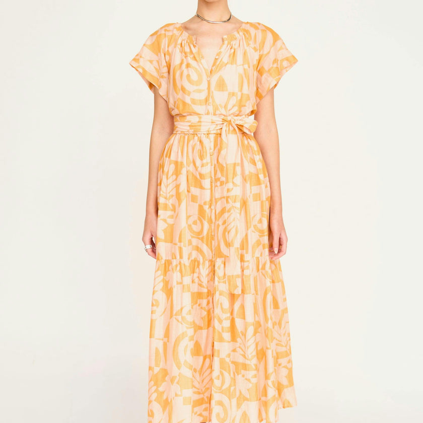 Vienna Maxi Dress in Orangesicle