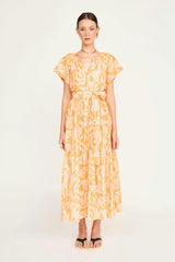 Vienna Maxi Dress in Orangesicle