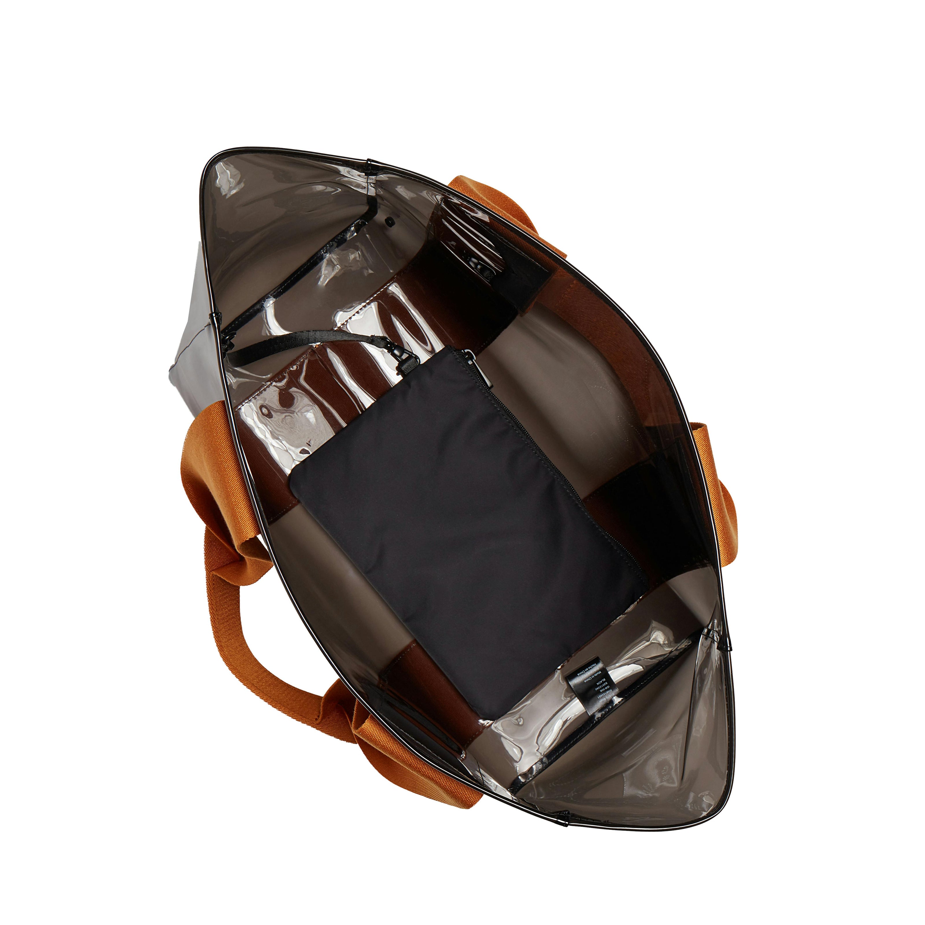Wellington Cabana Tote, Black/Caramel