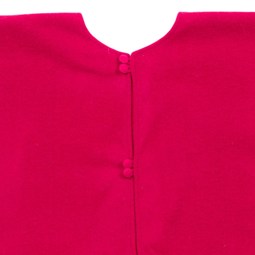 Red Calla Lily Flower Border Christmas Tree Skirt Wool - 60"