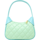 Quilted Zip Top Shoulder Bag