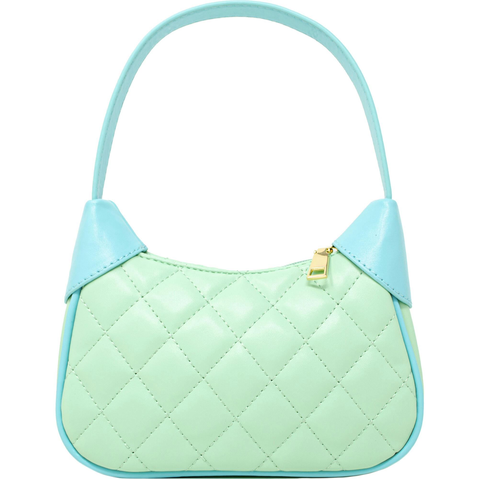 Quilted Zip Top Shoulder Bag