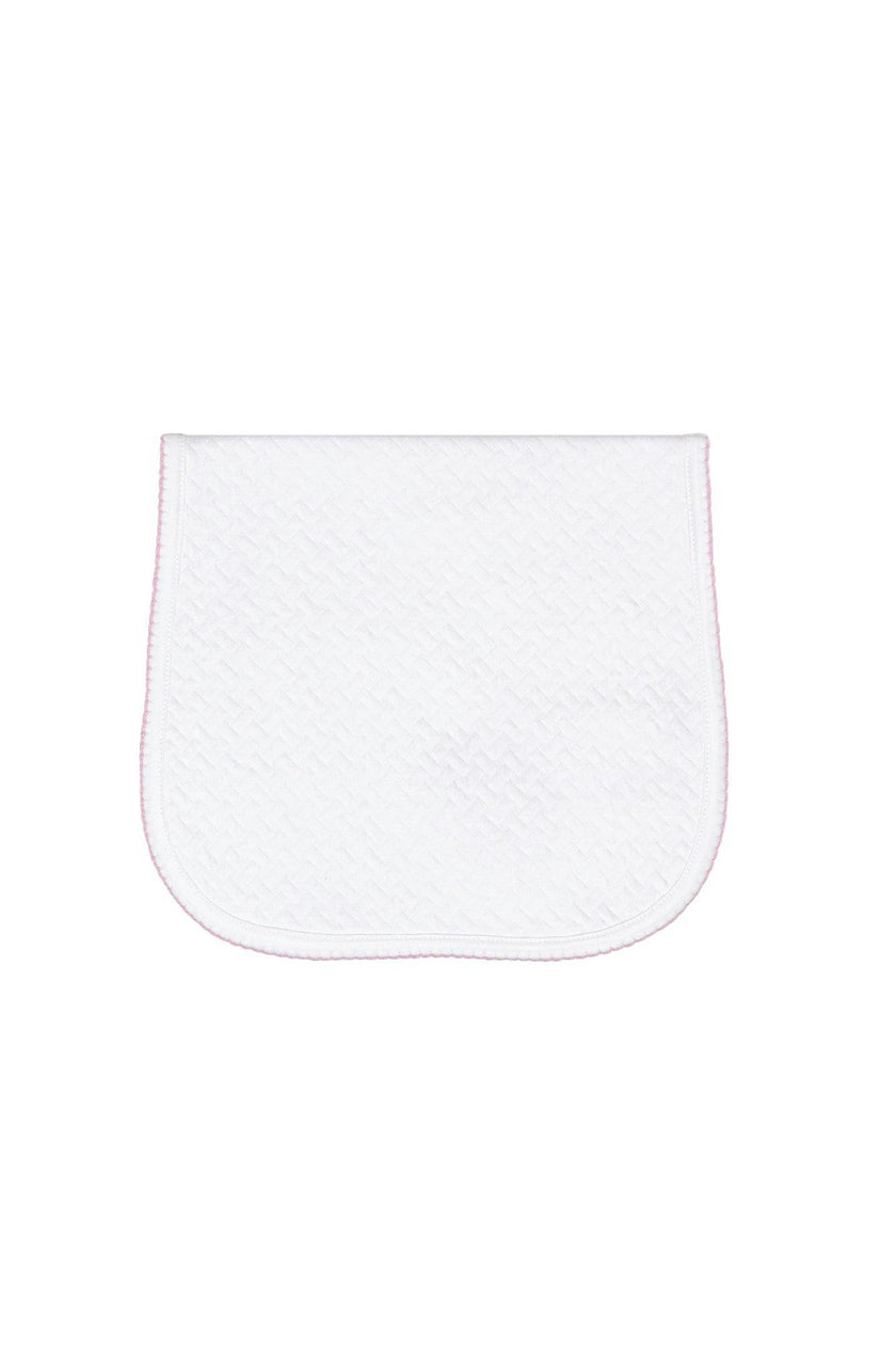 Basket Weave Baby Burp Cloth