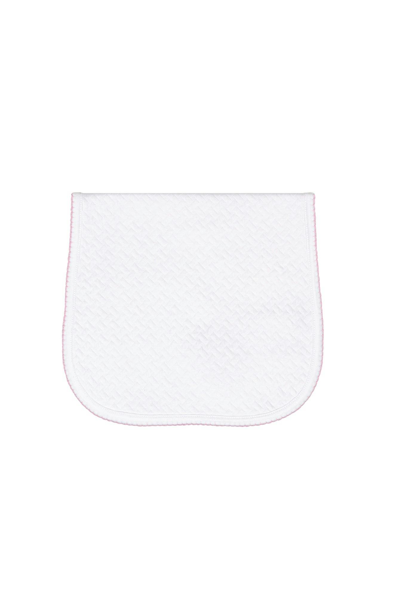 Basket Weave Baby Burp Cloth