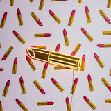 Golden Lipstick by Tom Wesselmann - LED neon sign