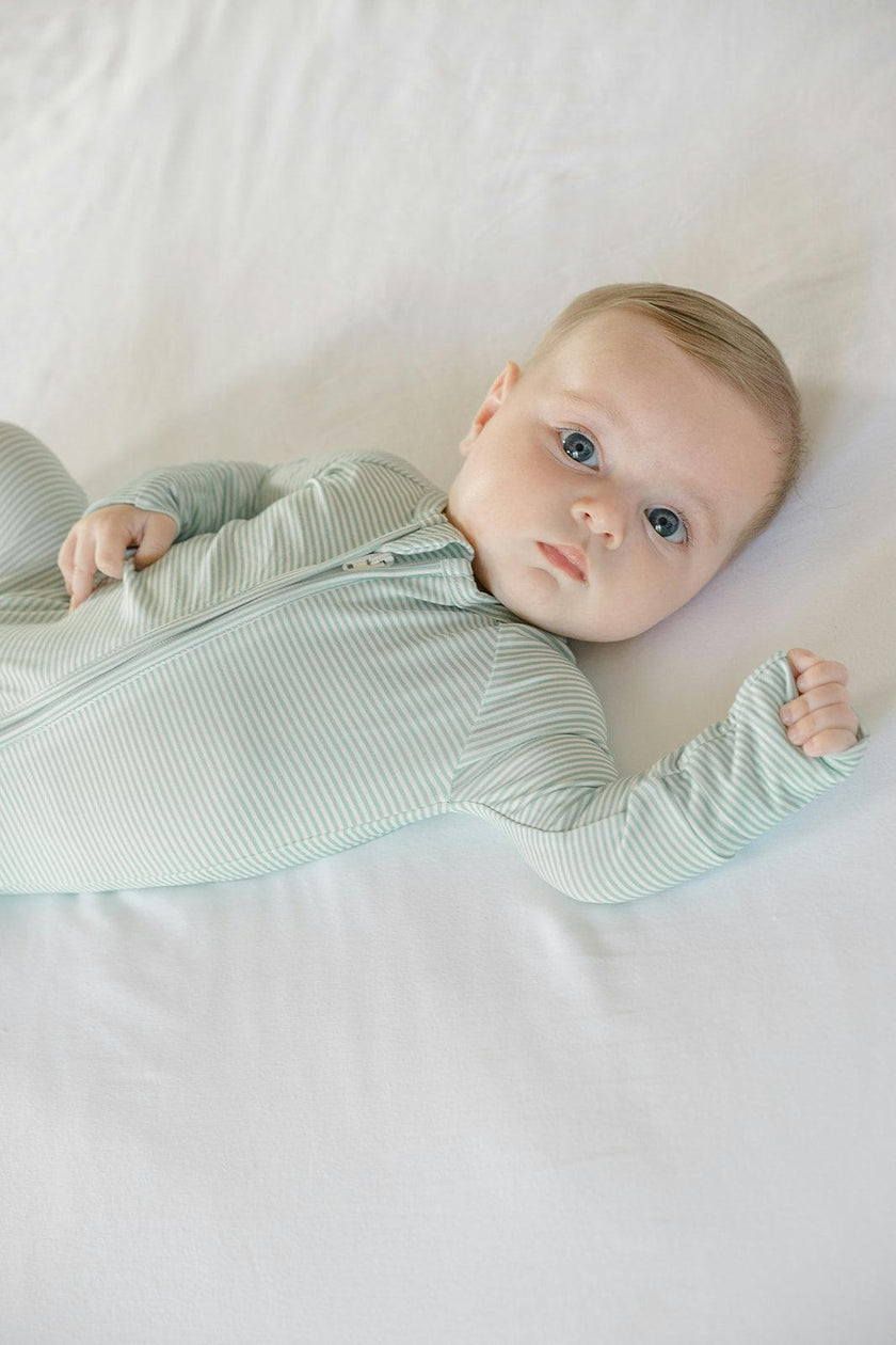 Mini Stripe Sleep Romper