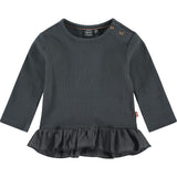 Long Sleeve Ruffled Peplum T-Shirt