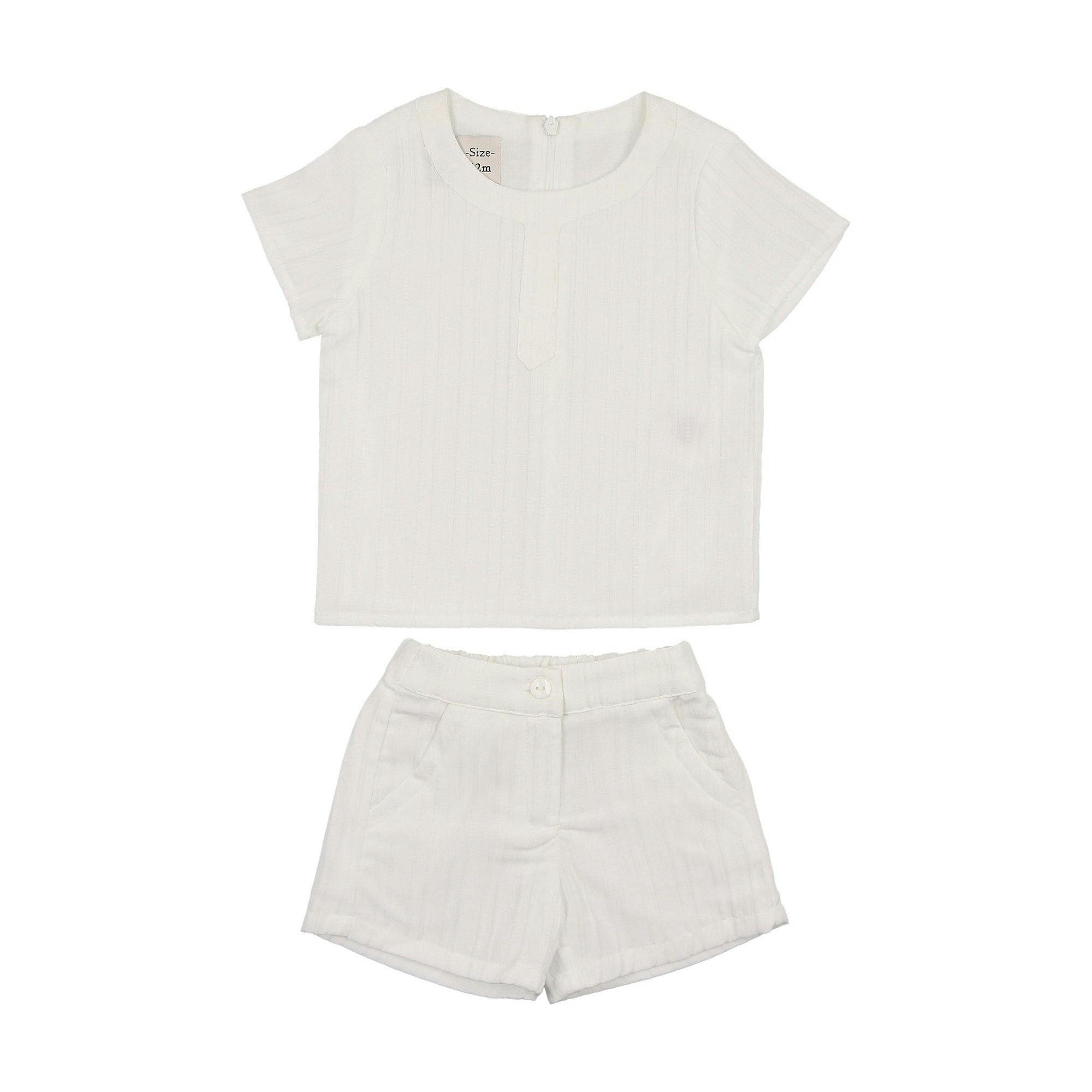Striped Faux Tab Boys 2Pc Set