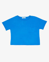 Cotton Jersey Raw Edge Pocket Tee