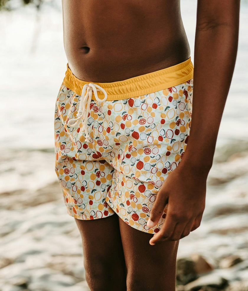 Tommaso Swim Shorts Lemon Print