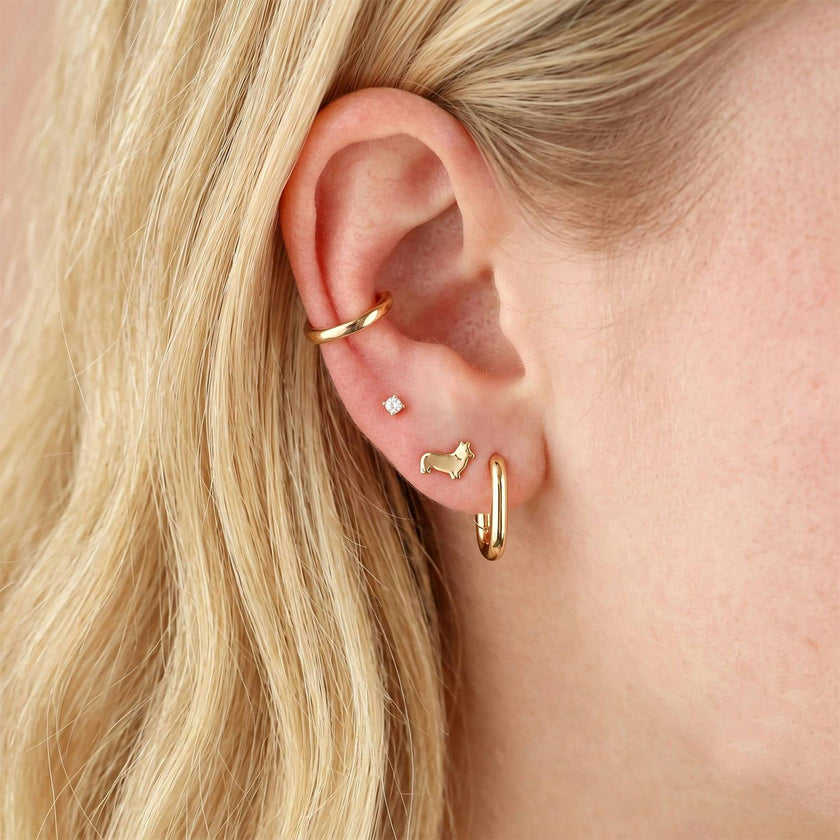 Corgi Dog Stud Earrings
