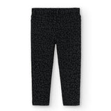 Black Leopard Print Pants