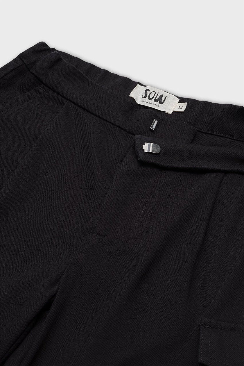 Organic Cotton Wide Leg Cargo Pant