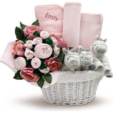 Personalized Three Little Zebras Luxury New Baby Hamper