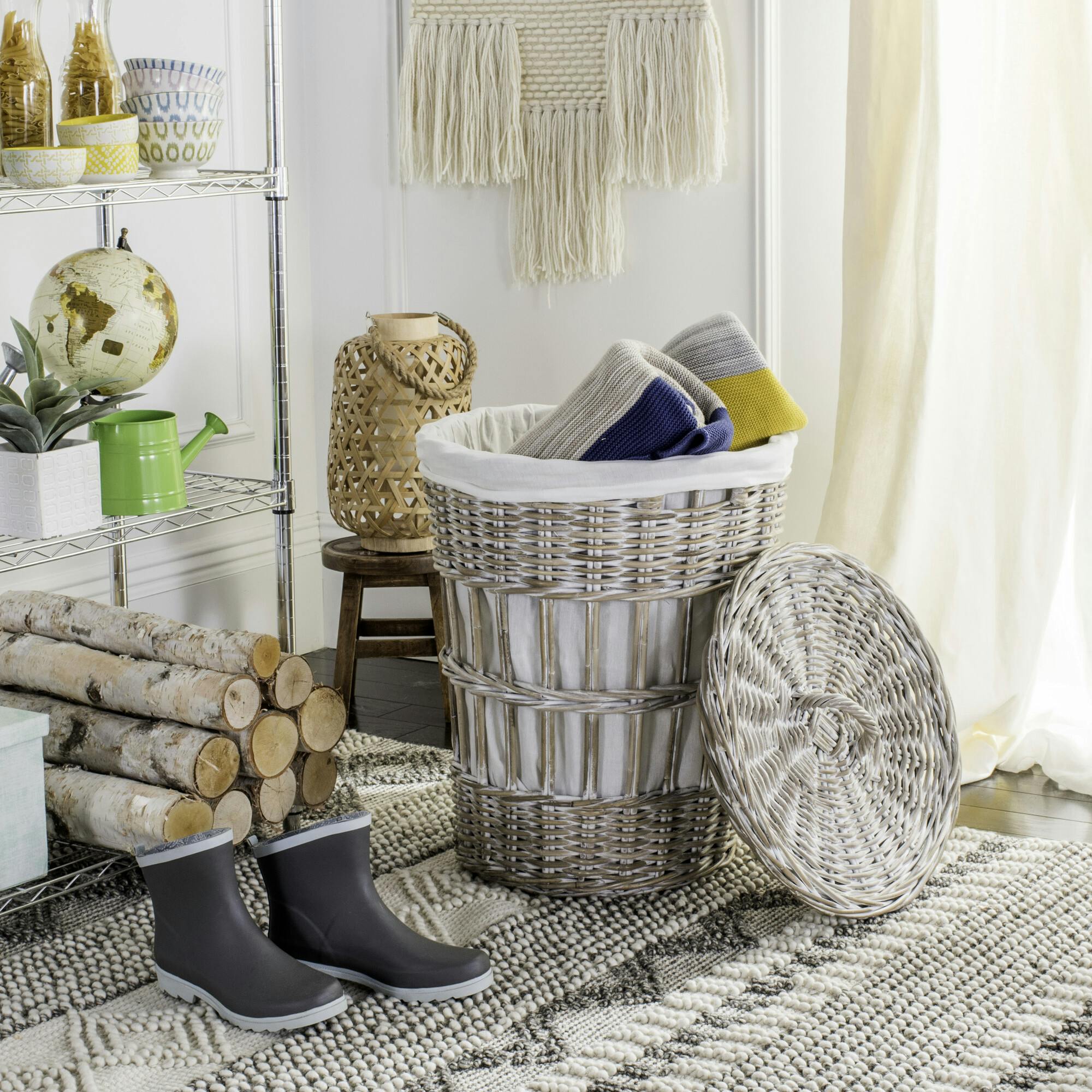 Maggy Lined Storage Hamper