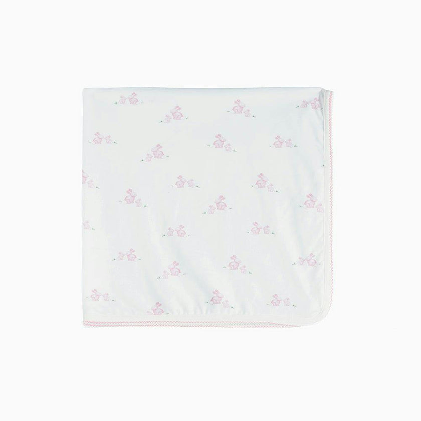 Baby Jersey Bunny Blanket in Pale Pink