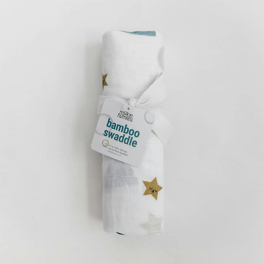 Moon and Stars Bamboo Swaddle