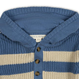 Organic Henley Sweater Hoodie