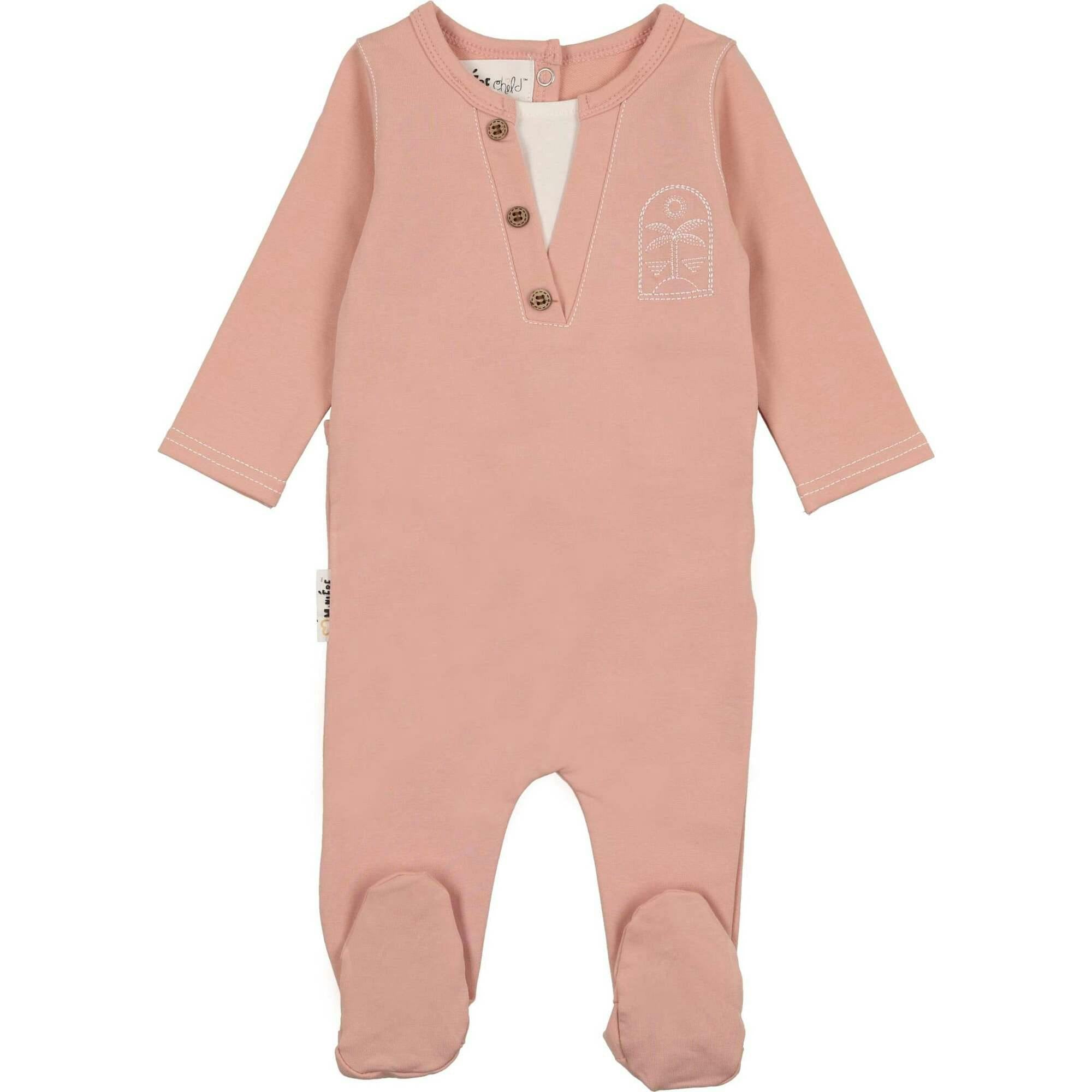 Island Print Henley Footie
