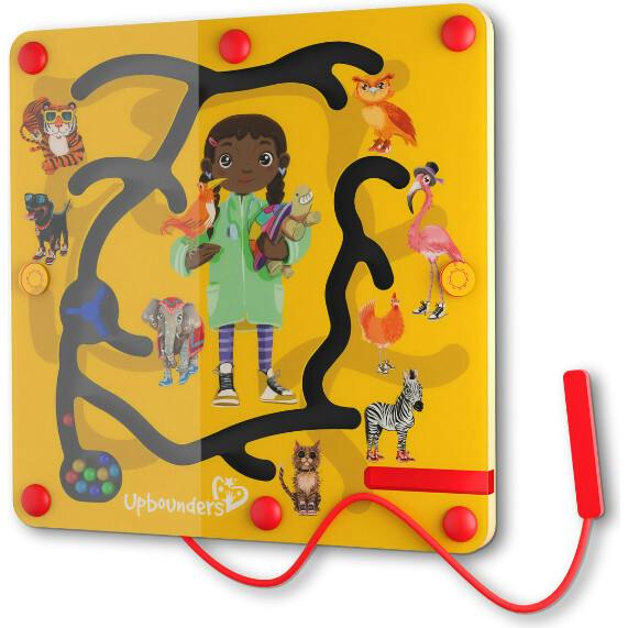 Feeding Time Montessori Magnetic Maze Toy | Vet, Zoo Animals