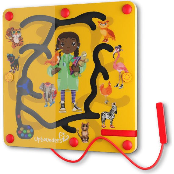Feeding Time Montessori Magnetic Maze Toy | Vet, Zoo Animals