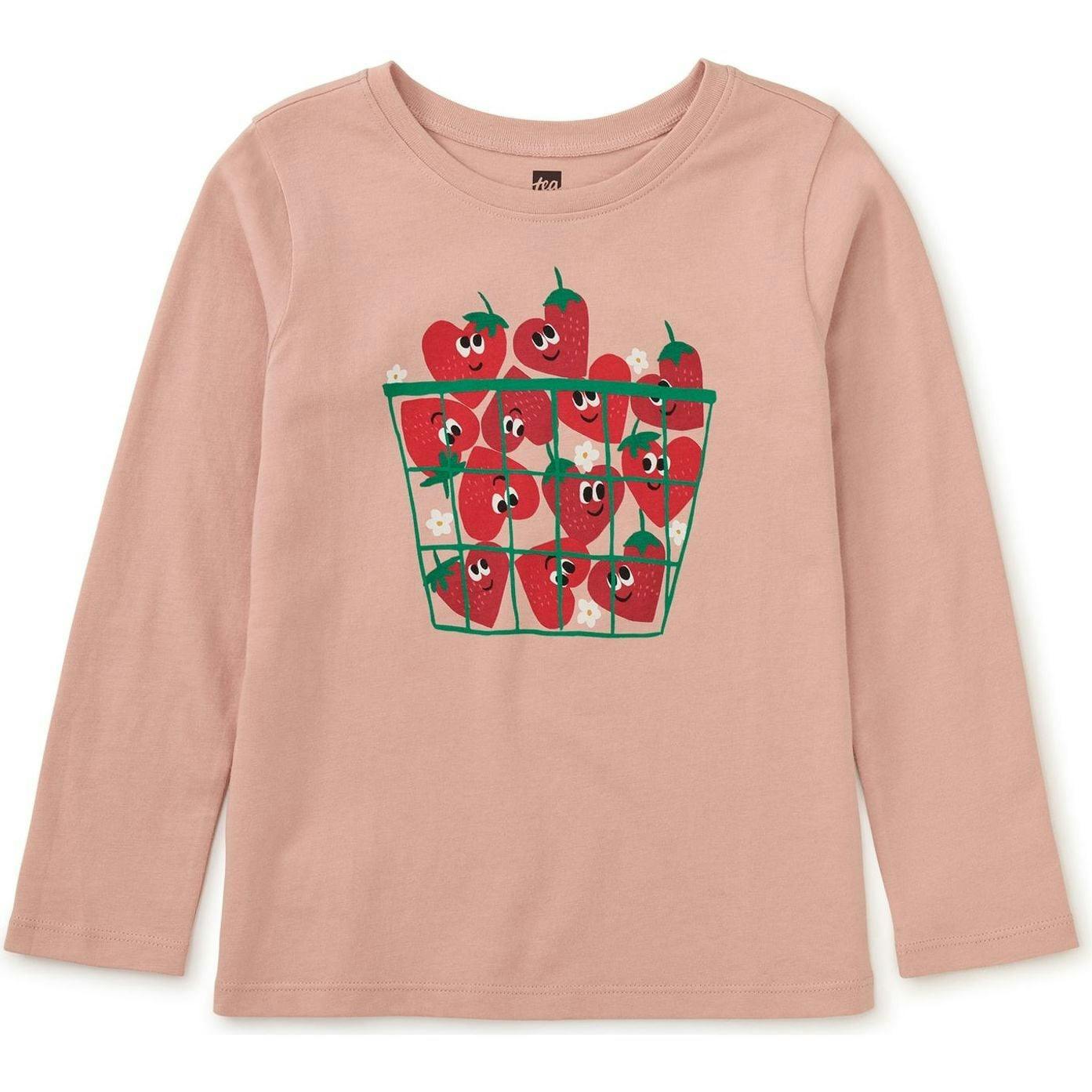 Heart Berries Graphic Tee, Pink