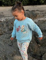 Quilted Windcheater & Legging Moonstone Melange