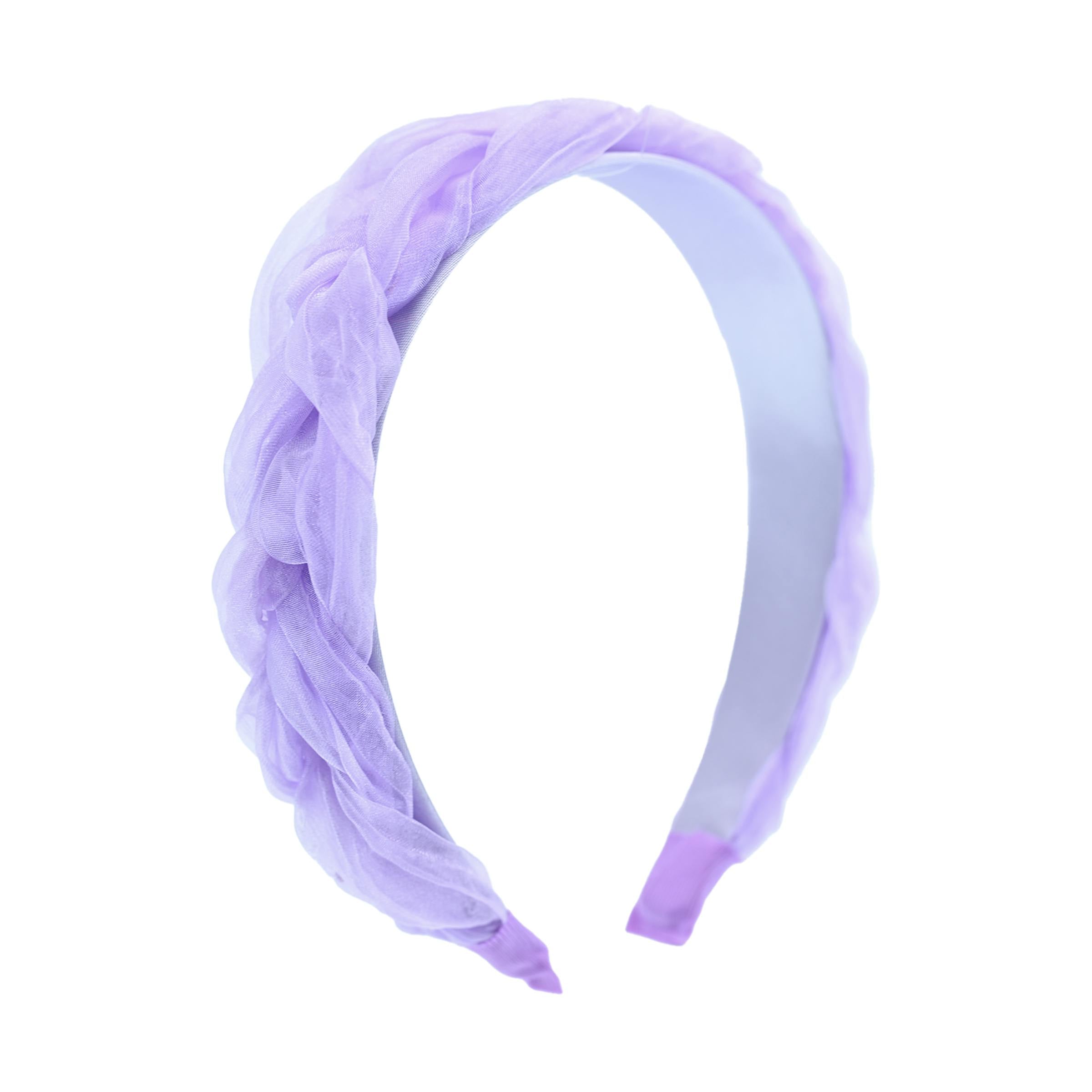 Multicolored Braided Tulle Headband