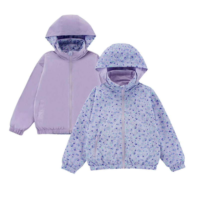 Max Reversible Rain Jacket Windbreaker, Purple Wisteria