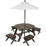 Wooden Octagon Table
