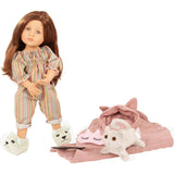 Gotz Little Kidz “Grete PJ Party” 14" Multi‑Jointed Standing Doll with Sleeping Bag