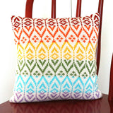 Rainbow Fair Isle Pillow