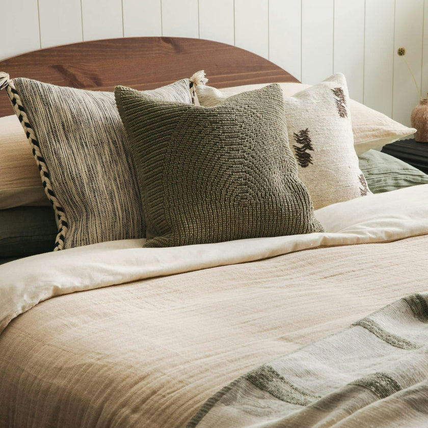 Sand Linen Duvet Cover, Beige