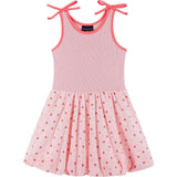 Girls Bubble Dress | Watermelon Rainbow Print