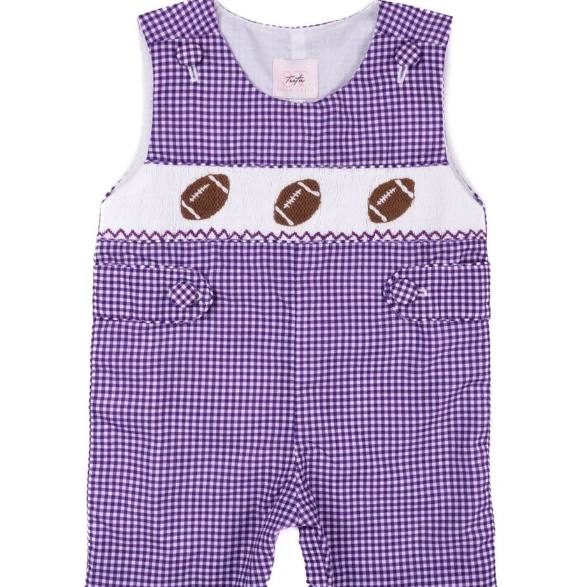 Purple Gingham Football - Henry Jon Jon