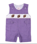 Purple Gingham Football - Henry Jon Jon