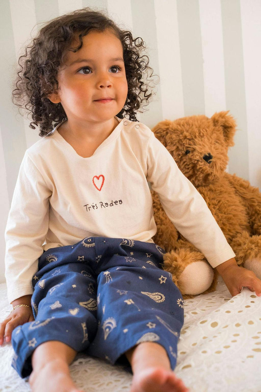 Embroidered Top in Très Rodeo
