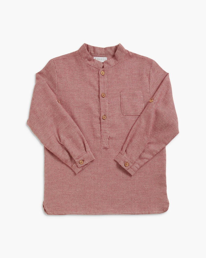 Pereprine Shirt Burgundy Vichy