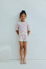 Pinpilin Short Pink Lavander Bow