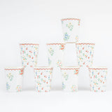 Ditsy Posy Scalloped Cups
