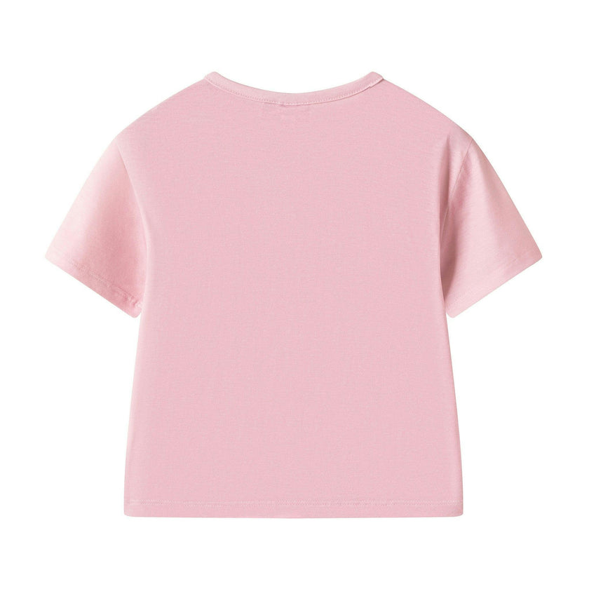 Girls Tee And Short Pajama Set | Pink Ballet